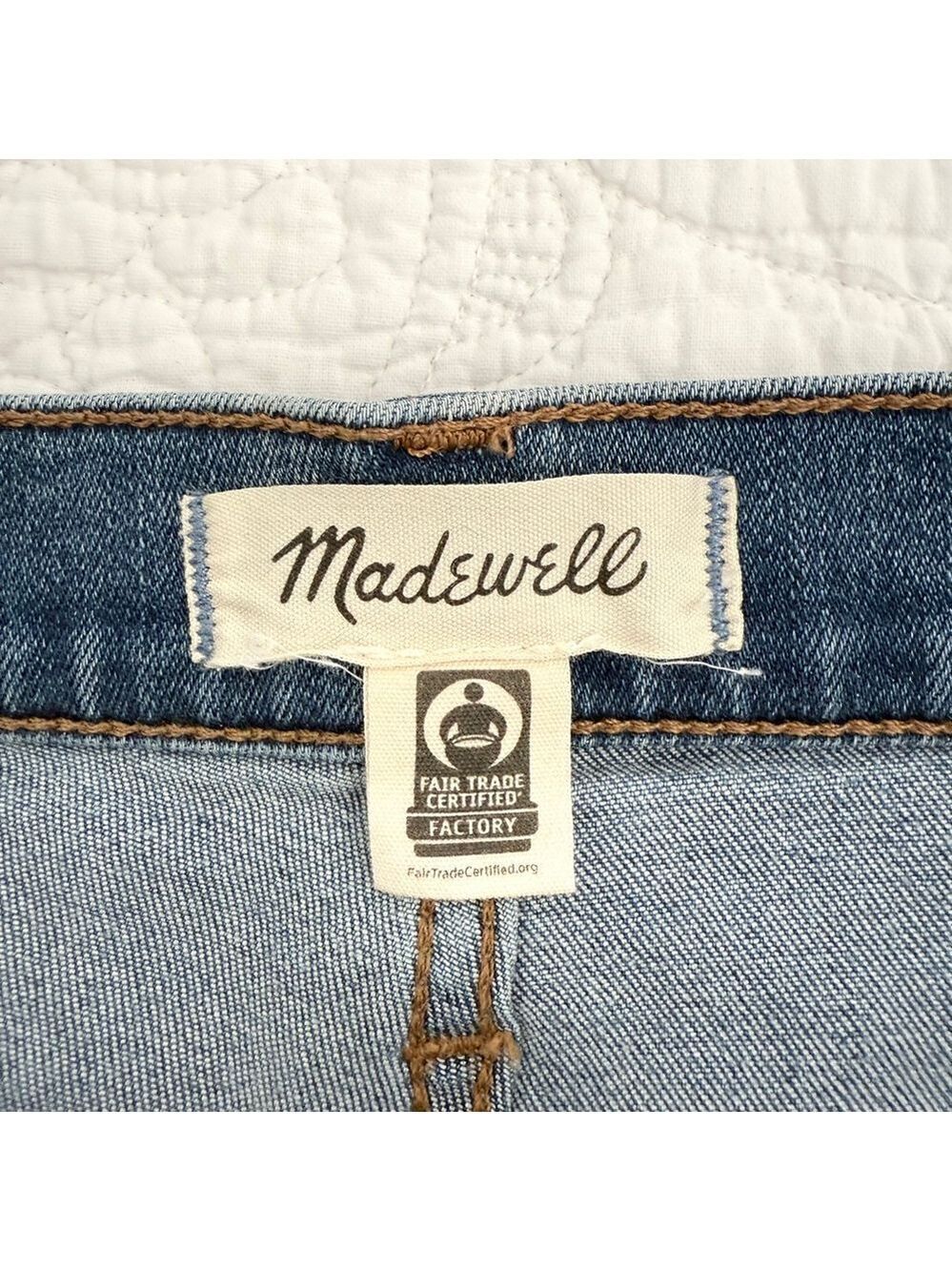Madewell 11" Roadtripper High Rise Skinny Jeans Womens Size 28 Blue Light Wash - Picture 6 of 14